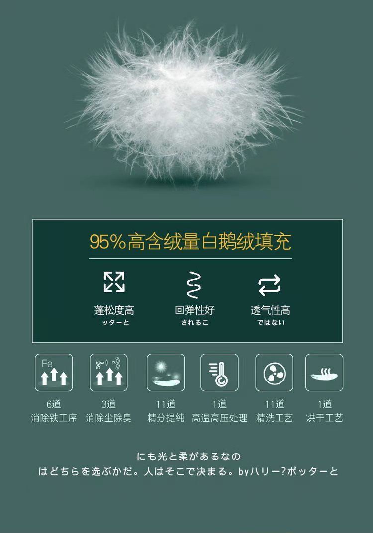 被95白鹅绒被春秋被加厚保暖冬被子单双人酒店芯百花盛开95白鹅绒150