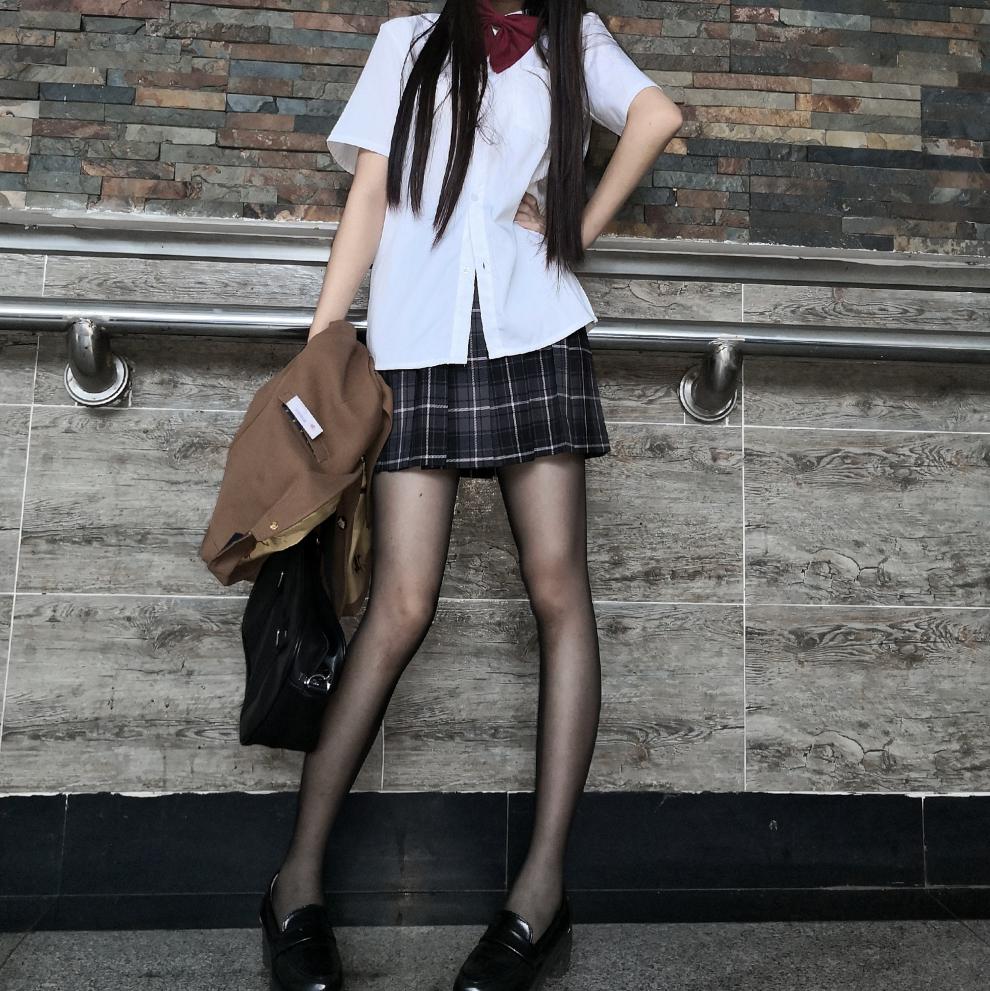 彩莎颖 黑丝学姐jk制服夏季套装纯欲风格裙日系原创半身裙百褶裙女