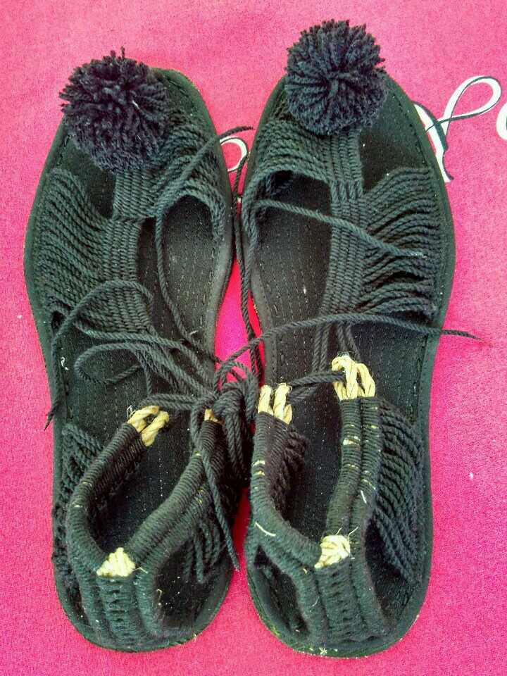 【手工】甘谷麻鞋男凉鞋女草鞋甘谷棉线男女工艺收藏天水麻鞋夏天休闲