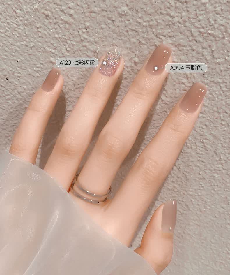 美潮光疗指甲油胶2021年新款流行色夏天裸色车厘子酒红美甲店专用