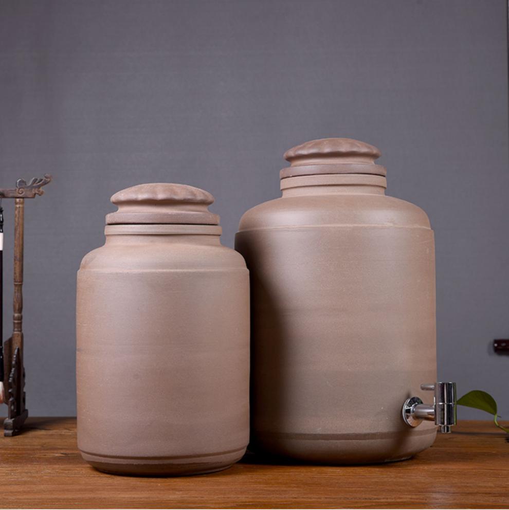 德国(amc )酿酒罐土陶内外无釉加厚泡酒坛子1020斤酒瓶发酵酿酒密封罐