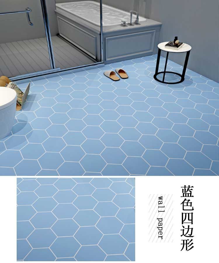 浴室防滑地板贴卫生间防水耐磨加厚地面贴纸厨房客厅卧室pvc壁纸g6506