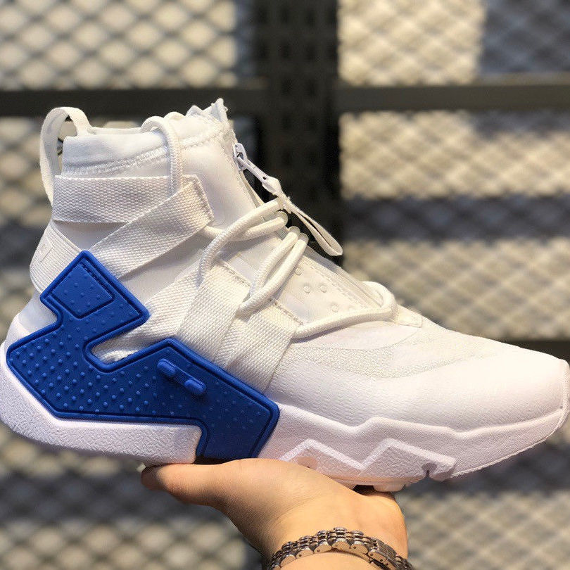 莆田鞋华莱士新款漂移6代运动鞋通用情侣鞋拉链机能跑步鞋黑蓝36