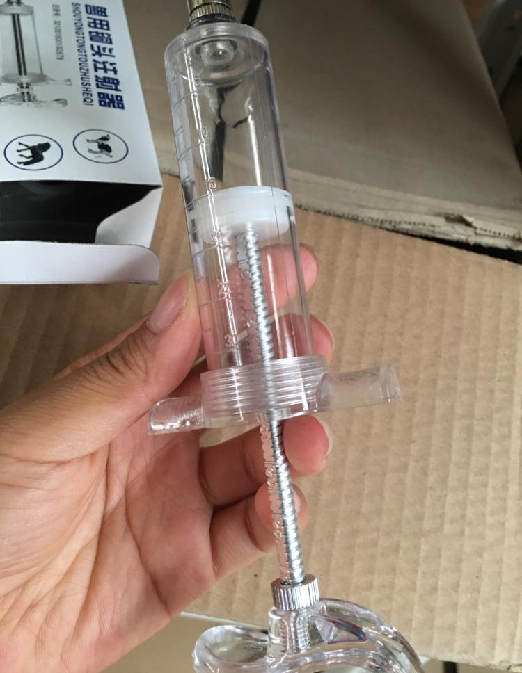 大号塑钢注射器 大容量大口径针筒针管 乳鸽喂食器 疫苗器 150ml 大口