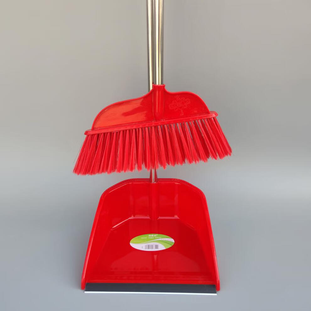 迎新必备婚庆大红扫把喜庆红色簸箕套装结婚用品扫地把扫帚笤帚畚斗套