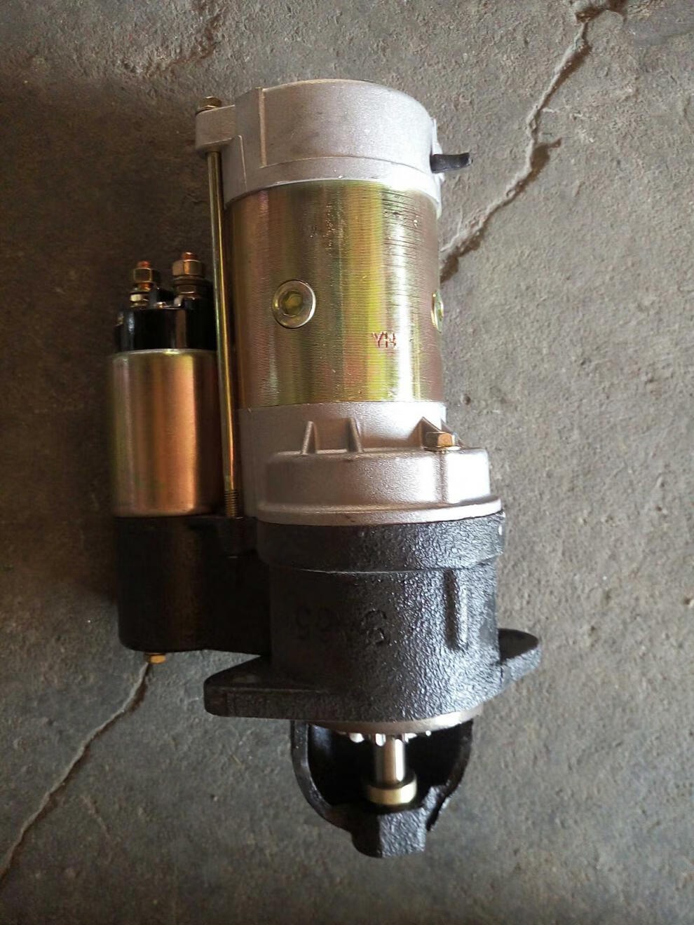 晋百年常柴单缸柴油机改装电启减速动起动机马达12v24v15马力20马力24