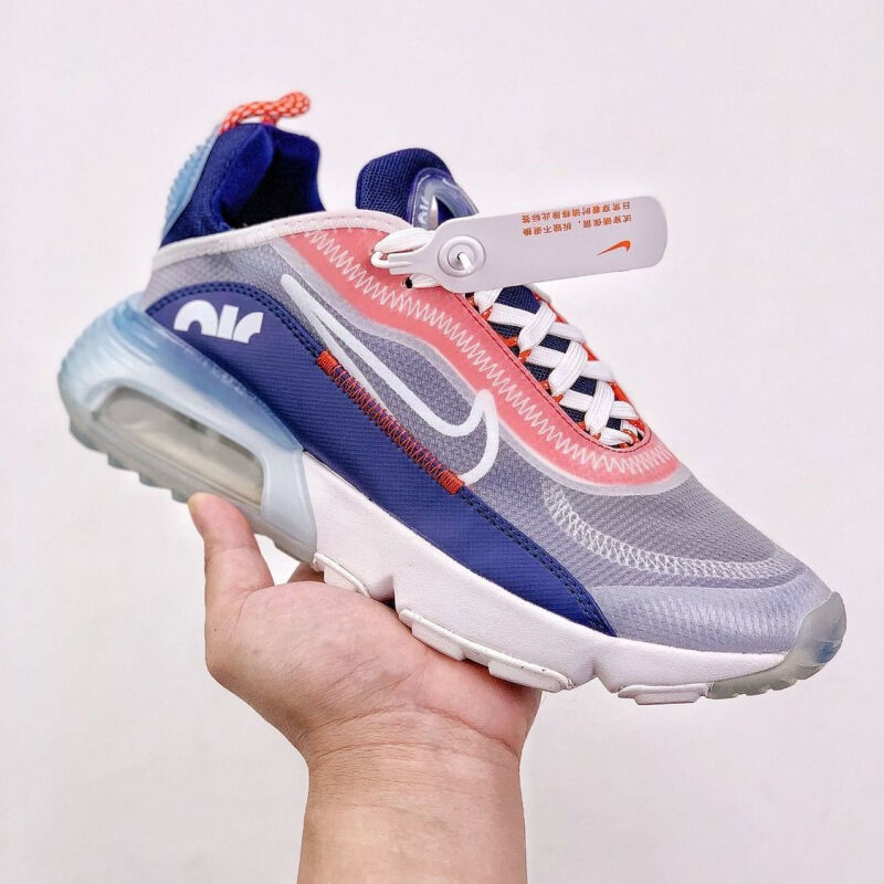 【纯】王一博同款 air max2090运动鞋气垫鞋夏新款男学生跑步鞋 黄蓝