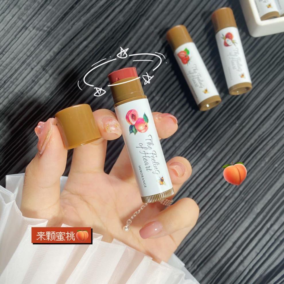 herorange唇膏蜂蜜滋养润唇膏女学生款滋润防干裂去死皮学生党素颜显