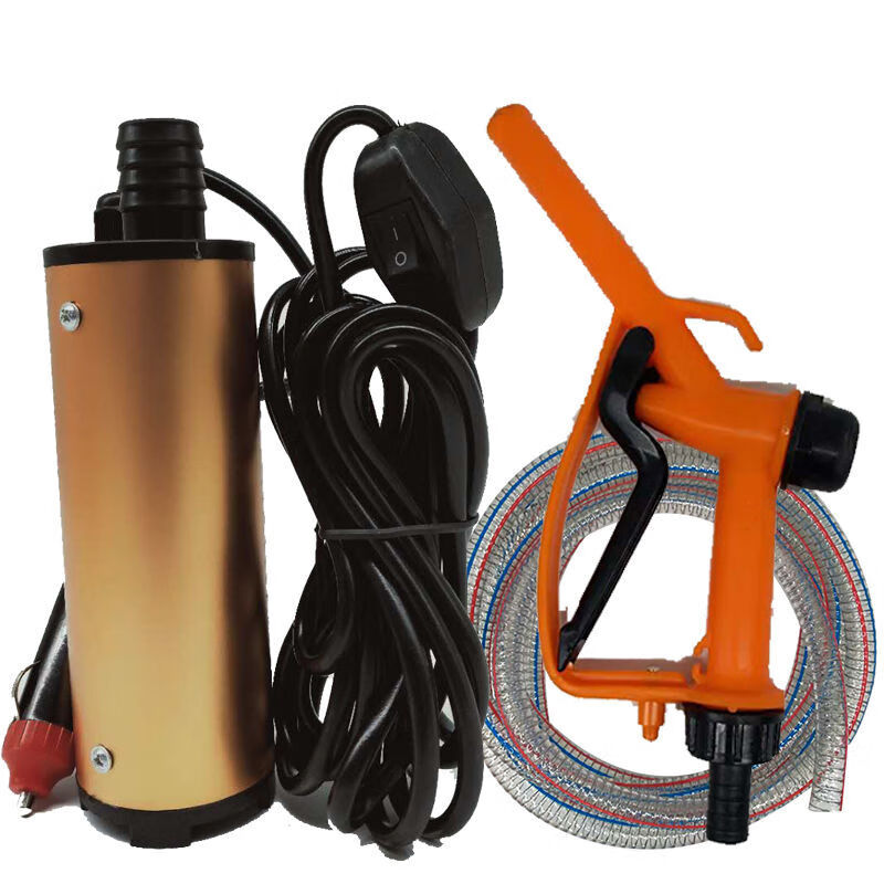 自动汽油防爆一体机三米线电瓶款纯铜电机12v抽油泵加油枪15米钢丝管
