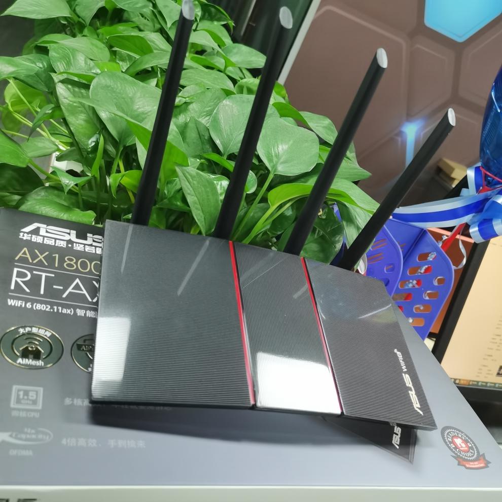 uu加速器wifi6梅林固件華碩rtax56u無線雙頻5g千兆路由器國行僅拆封