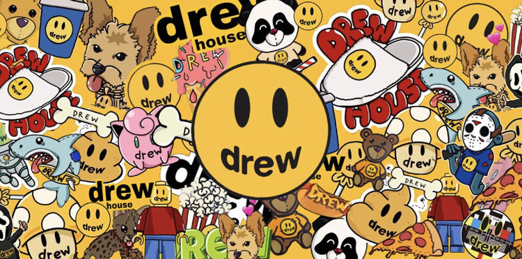 drewhouse贾斯汀比伯短袖男女滑板骷髅纯棉气质百搭宽松t恤上衣d14暗