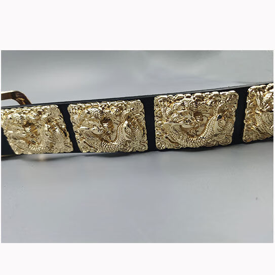 携鱼龙纹革带圆领袍皮带古装古风腰带飞鱼服配饰男女款用型汉服革带