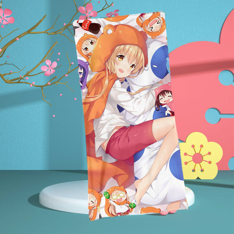 干物妹小埋动漫毛巾吸水洗脸巾可爱小方巾二次元浴巾周边来图定制1235