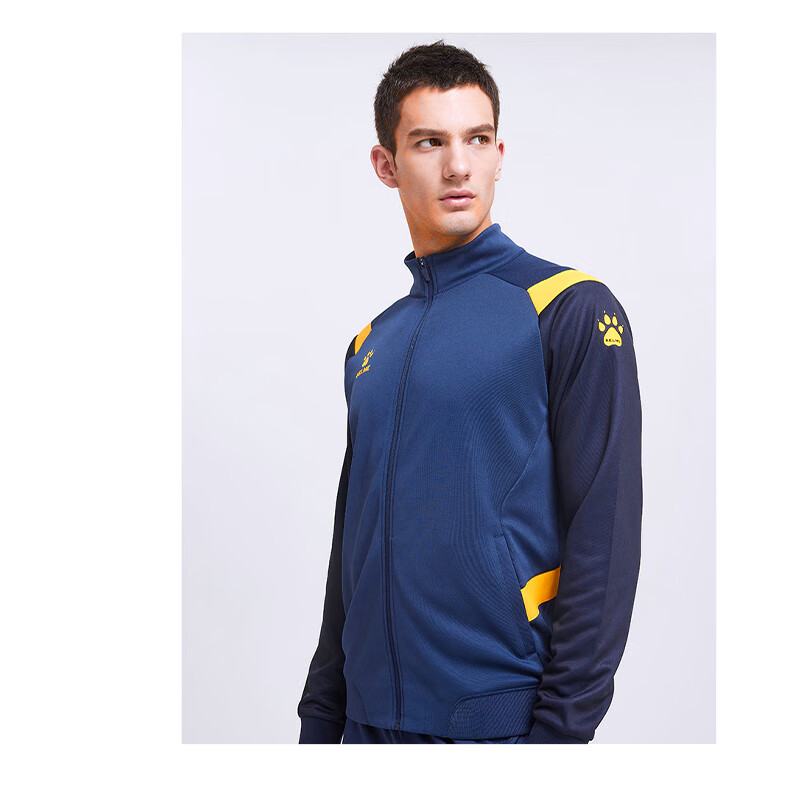 kelme卡尔美外套男中甲同款足球训练运动男出场服针织跑步上衣藏青3xl