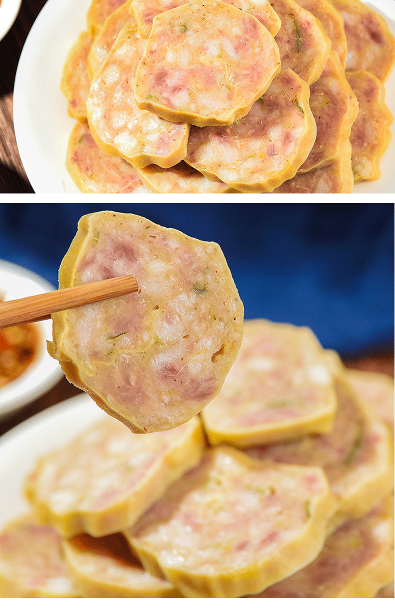 梦信扦子徐州大席菜樊响扦子特产丰县猪肉焖子卷煎芊子千子肉蛋卷 2根