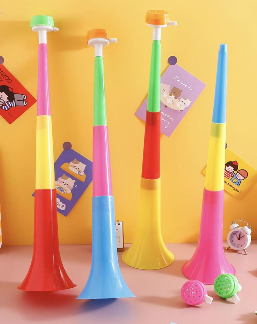 Φ迪士尼品牌官方旗舰新款三节大号伸缩儿童玩具喇叭宝宝塑料玩具喇叭