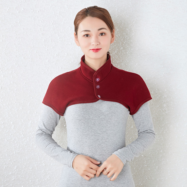 春夏季薄款护肩保暖睡觉肩周炎肩部坐月子护肩膀套纯棉透气脖套男女士