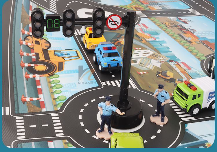 儿童幼儿园交通玩具人行道模拟红绿灯交通信号灯大号科学实验套装幼儿