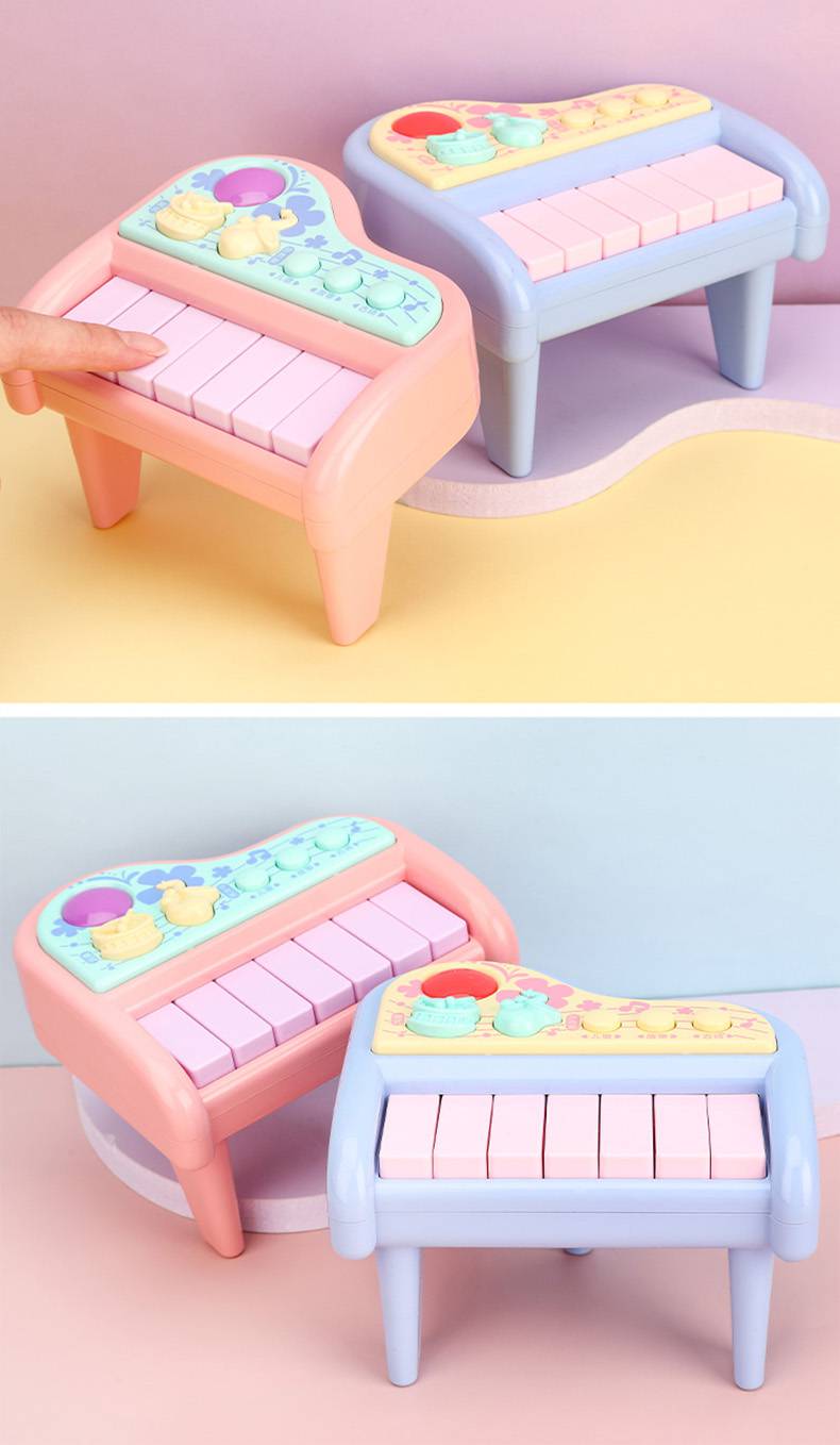 电子琴初学宝宝幼儿男孩女孩可弹奏音乐器玩具迷你3岁2音乐小钢琴粉色