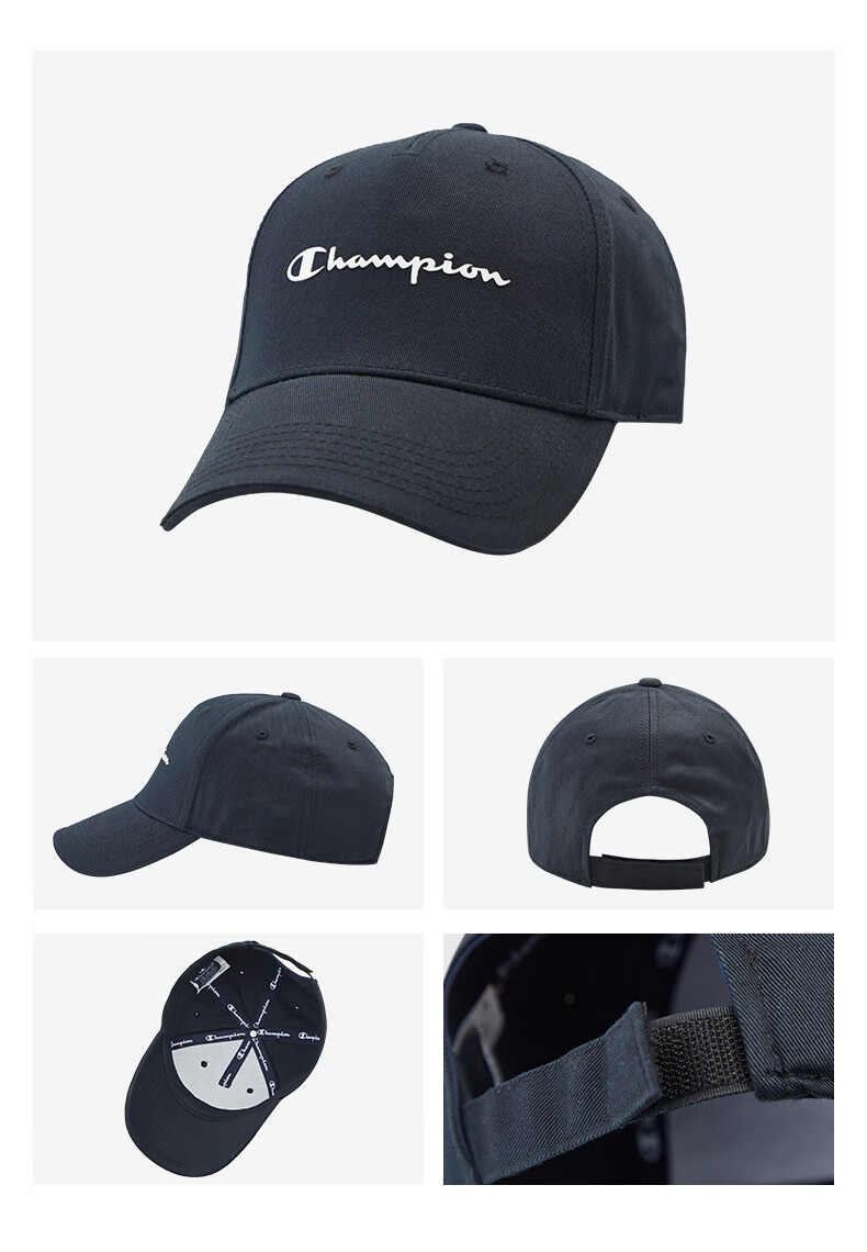 champion帽子官网新款鸭舌帽logo棒球帽防晒休闲帽男女情侣粉色均码