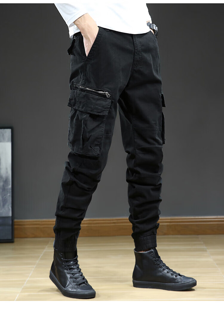 鸿星尔克休闲裤男秋冬季秋季男装休闲裤工装裤长裤官方官方以纯李