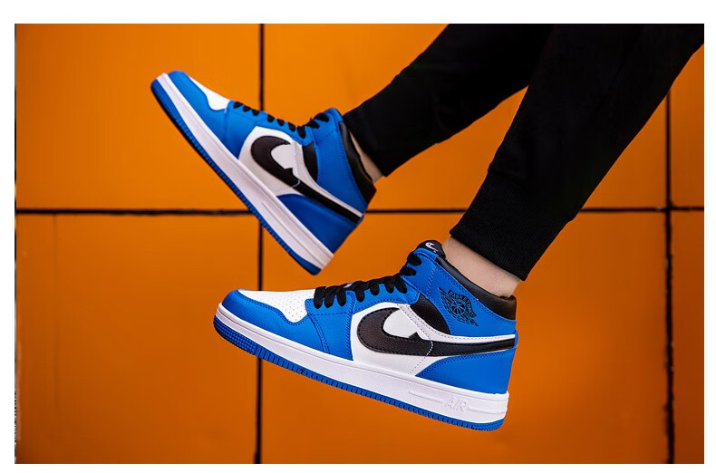 耐·克ni·ke官方aj男鞋高帮空军一号dunk黑白熊猫联名款欧文7篮球鞋