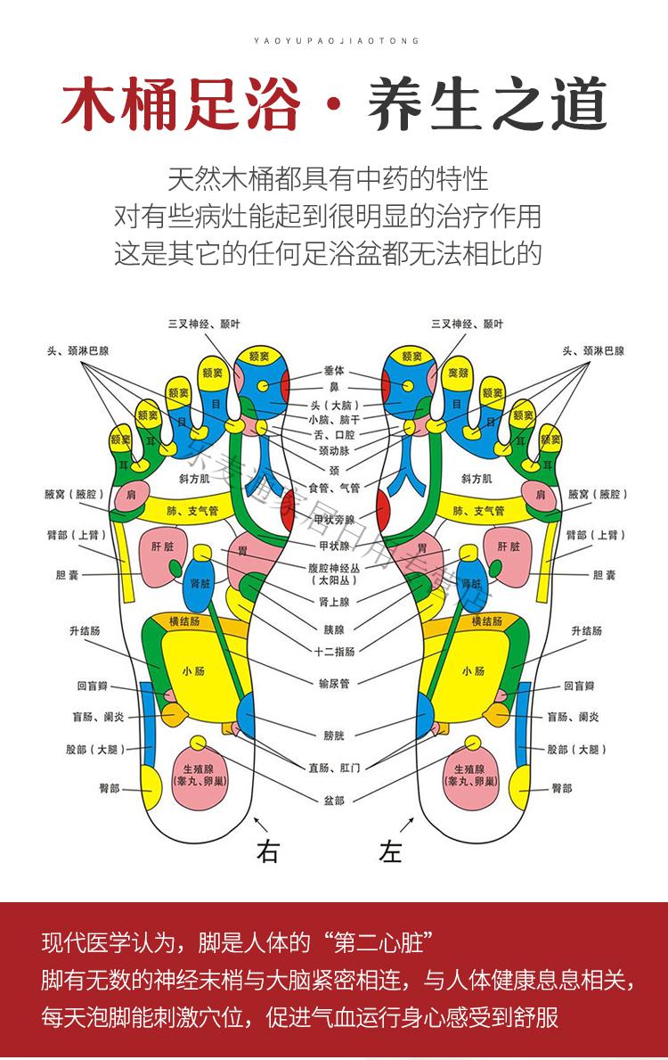szkoy 香柏木足浴桶泡脚木桶保温洗脚盆家用洗足盆实木泡脚桶木质木头