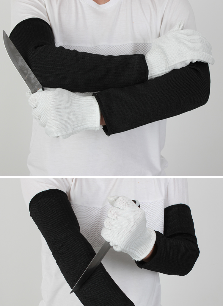 钢丝防割护臂防刺防刀防身护具护腕护手护臂防割手套战术救援护具防割