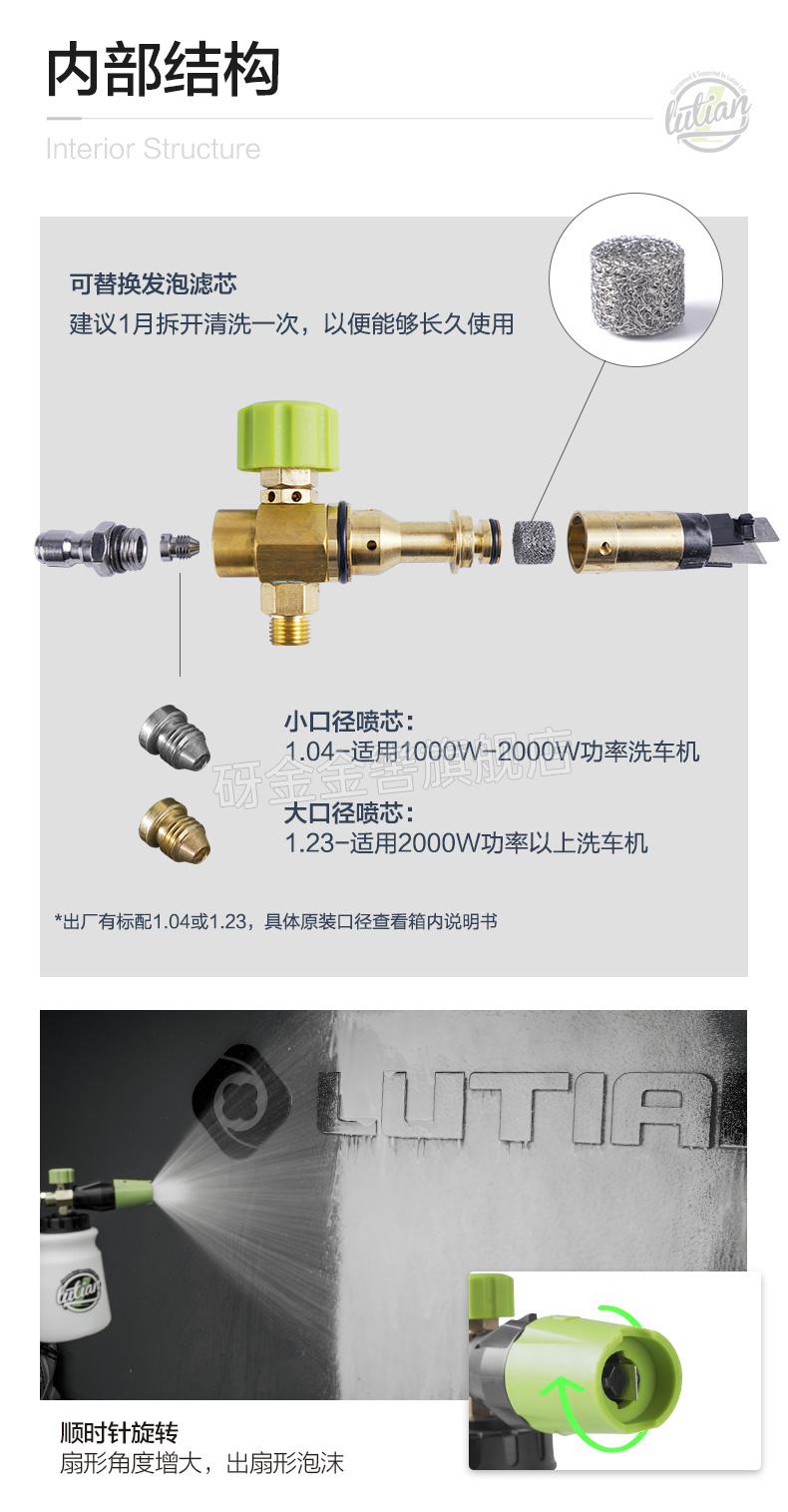 2022新款化学小子pa壶绿田pa壶洗车泡沫喷壶高压洗车机家用水枪泡沫