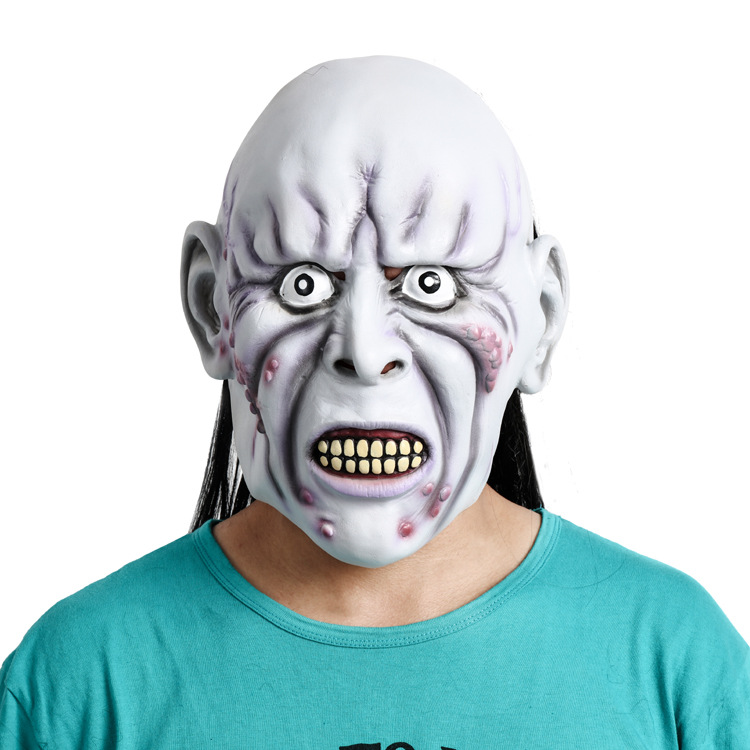 小丑面具搞笑万圣节恐怖头套吓人贞子男女通用搞笑鬼恶魔鬼死神乳胶
