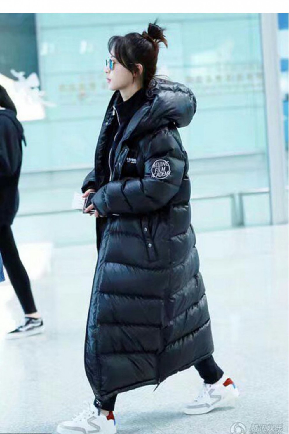 北影校服服装北京电影学院羽绒服加厚北电校服加长款过膝脚踝艺考北影