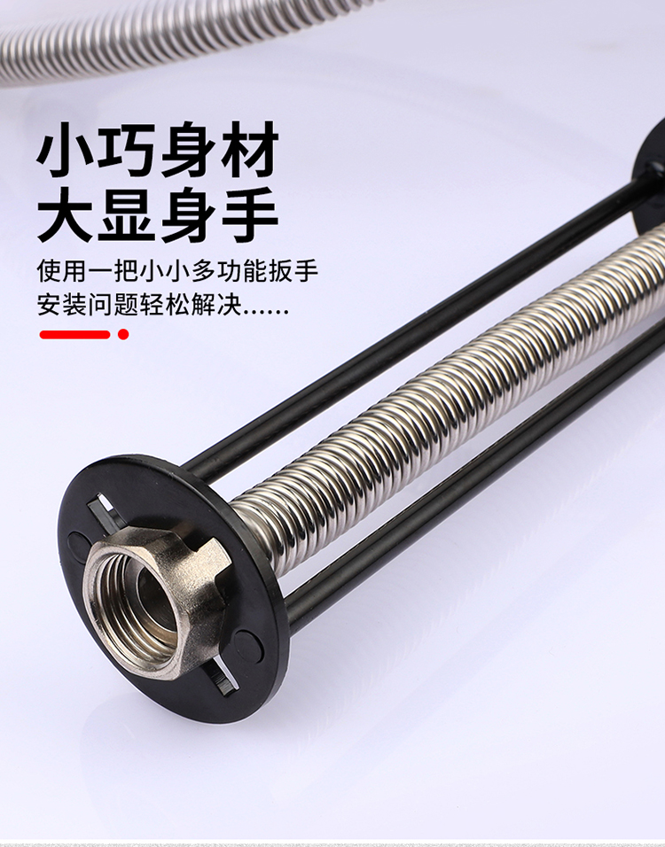 多功能水槽扳手四爪六角扳子水龙头软管套筒卫浴维修安装拆卸工具a款b