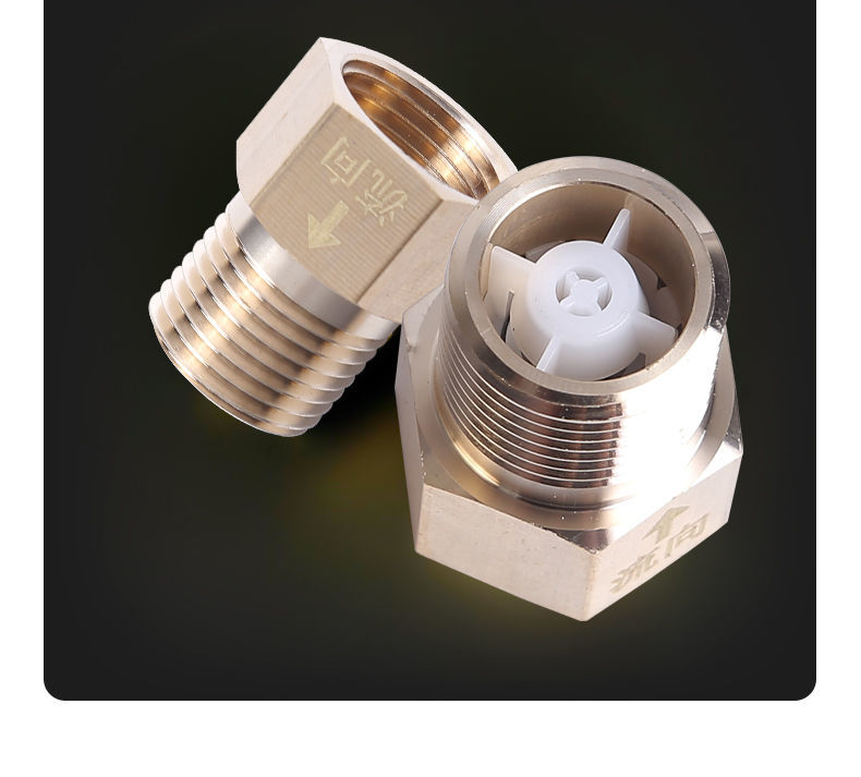 马桶止回阀防反水止回阀单向304不锈钢卫生间止逆阀4分铜防回流阀a4分