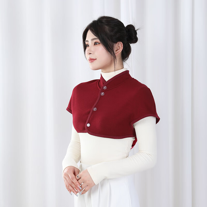 姿夏加绒护肩颈椎坎肩保暖睡觉男女士中老年月子房护肩膀纯棉四季健身