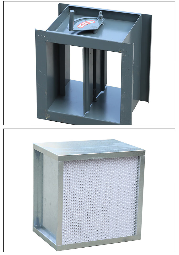 高效送风口4件套供应静压箱用风量调节阀空气过滤器净化产品烤漆500