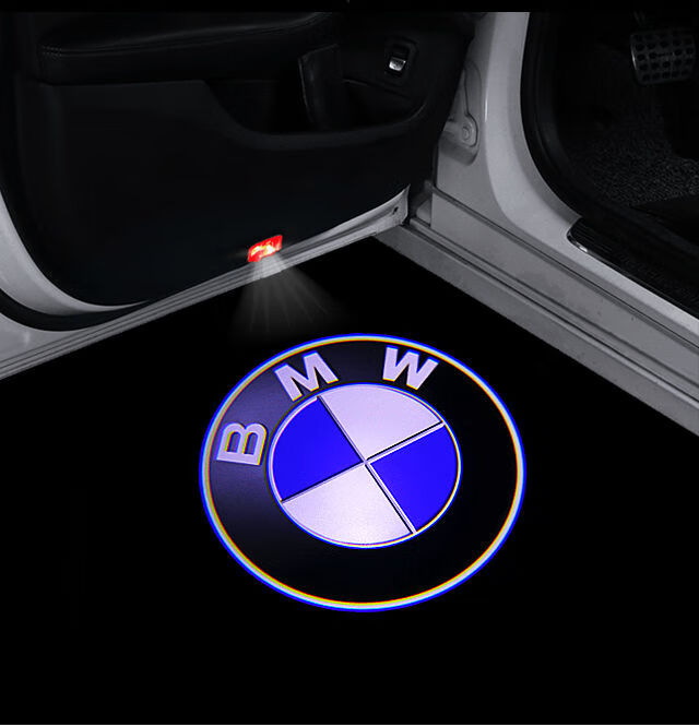 适用于宝马迎宾灯新3系1系5系7系x1x3x5x6开门镭射改装车门投影原厂款