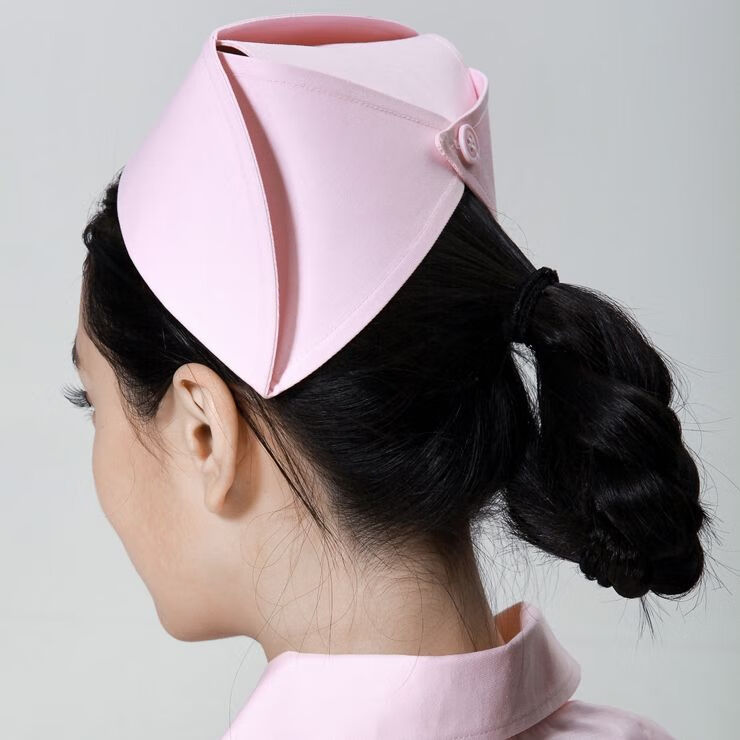 xpmr新品蓝色圆圈护士帽白色护士帽燕尾帽帽粉色墨绿色圆帽粉色实习帽