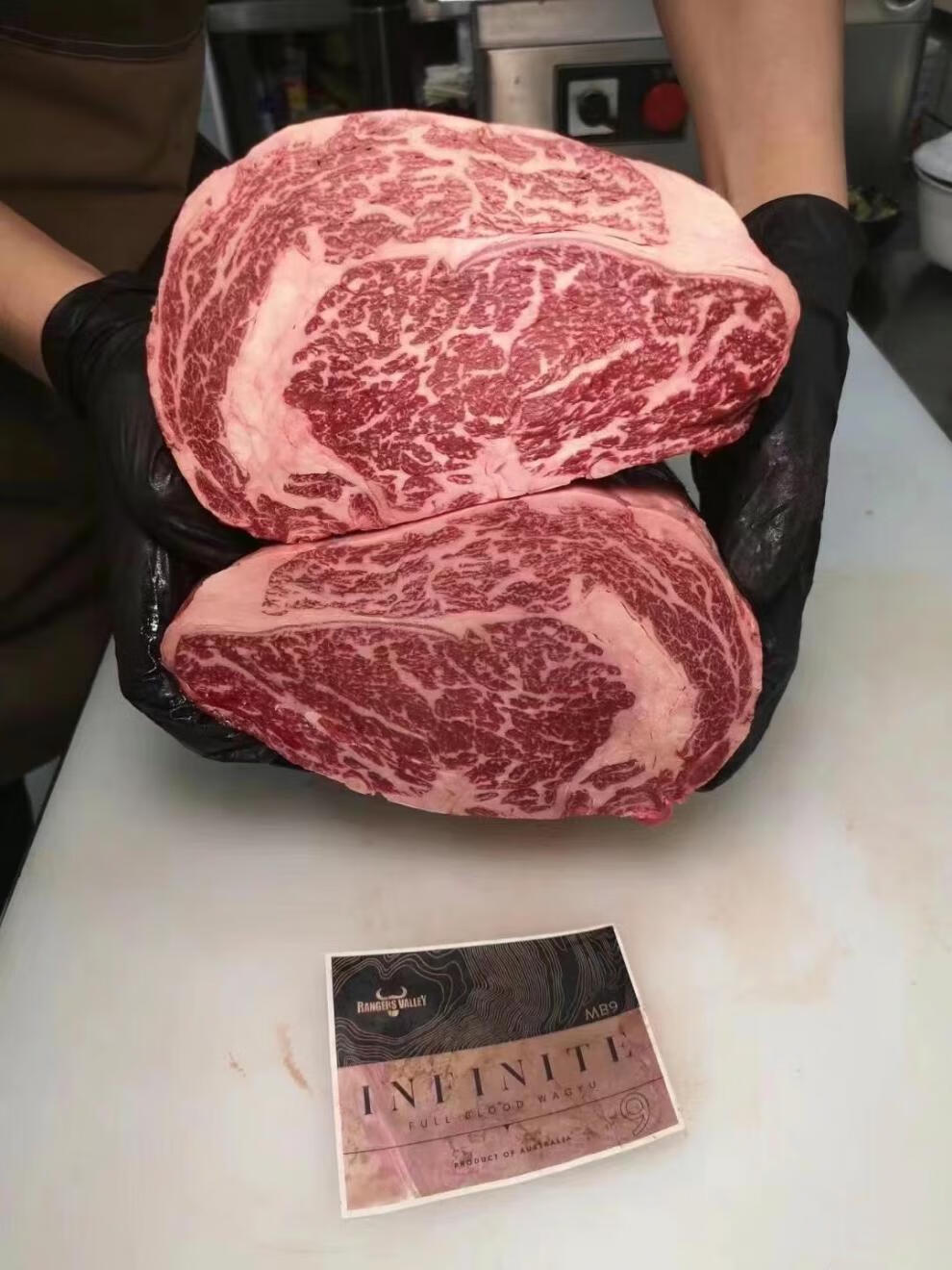 秒发冰鲜500克infinite全血和牛血统肉眼牛排肋眼清真 聚贵【图片