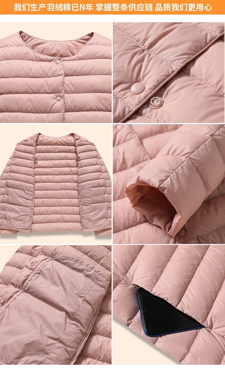 棉内胆女2021年秋冬新款修身轻薄短款圆领打底内穿小棉袄黑色2xl建议