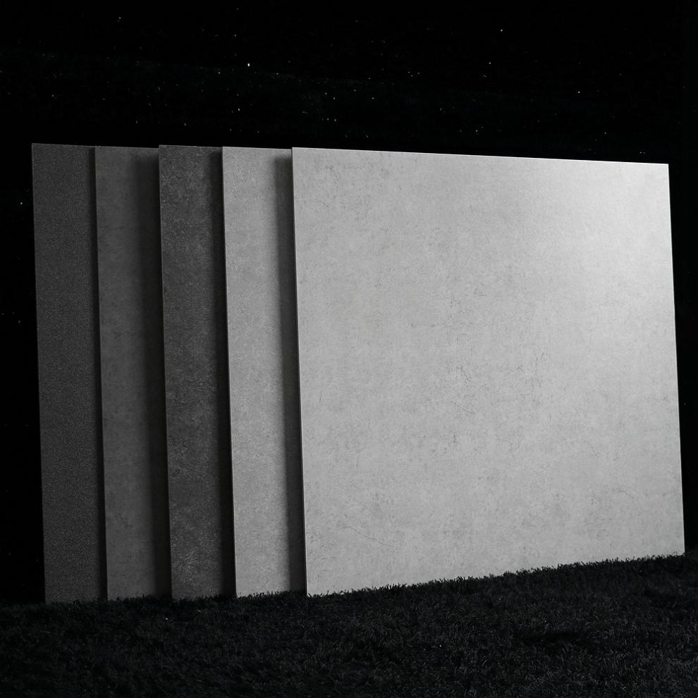 微水泥灰色瓷砖x客厅地砖仿古砖x厨房卫生间哑光墙砖尊誉灰浅灰600600