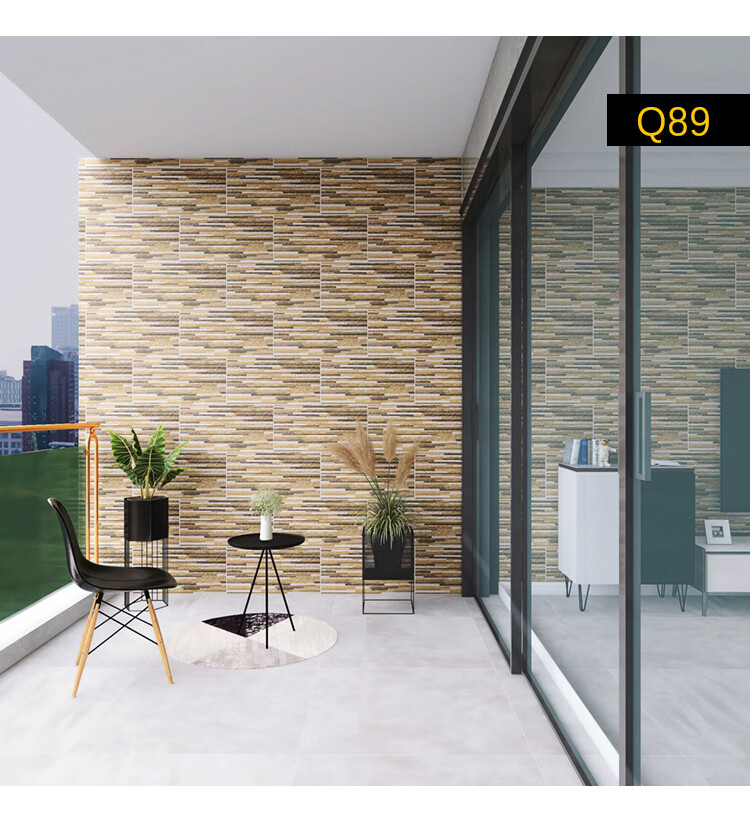 庭院外墙砖流水石文化石背景墙瓷砖北欧阳台墙面防晒抗冻文化砖63b06