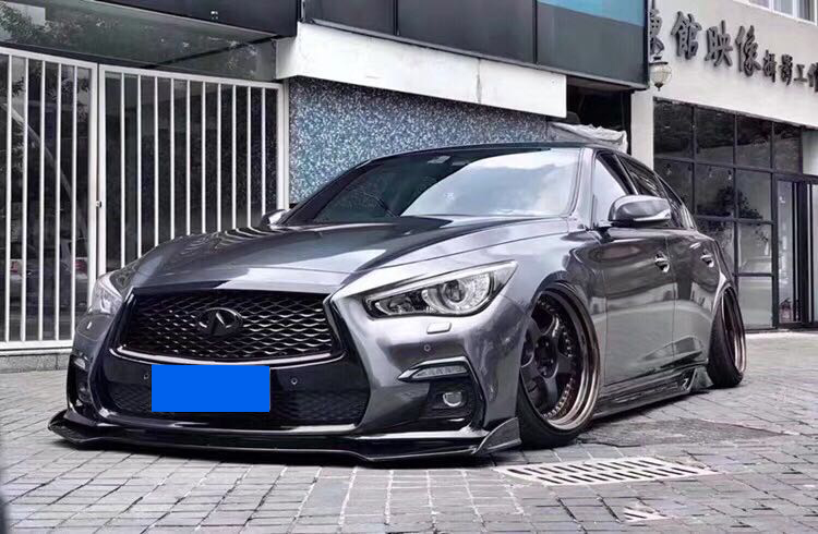 仓梵适用英菲尼迪q50q50sq50l改装小包围碳纤维前唇后唇侧裙尾翼款后