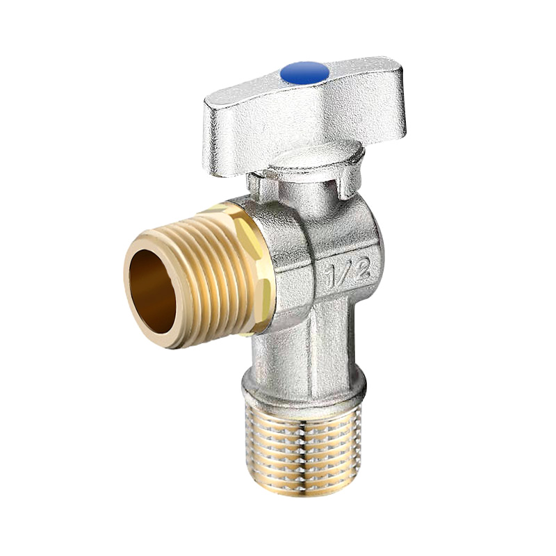 黄铜球芯大流量角阀4分6分燃气热水器专用全开大通量三角阀门开关4分