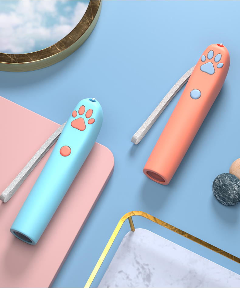 猫玩具逗猫棒激光逗猫神器充电激光笔猫咪用品小猫自嗨解闷江户紫鱼骨