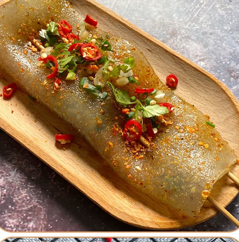 粉道客烧烤专用整张鲜苕皮140g袋重庆特产家用火锅红薯粉皮5袋20片