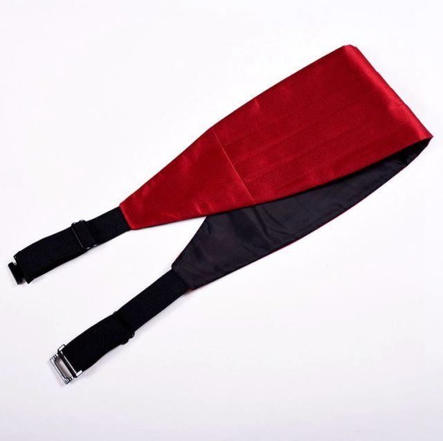 腰封男男士正装礼服青年腰带新郎结婚时尚黑色腰封燕尾服黑色细横纹