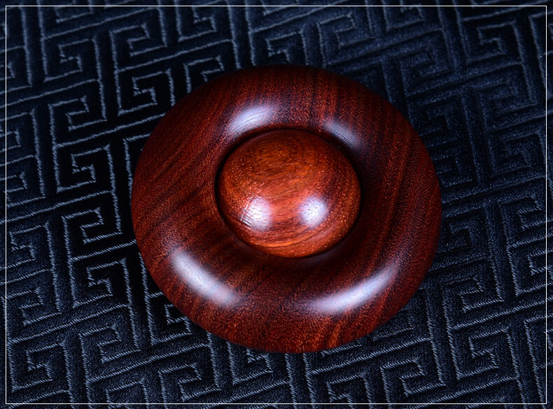 创意血檀非洲紫檀手把件球按摩手把玩工艺品实木手球把玩 血檀【图片