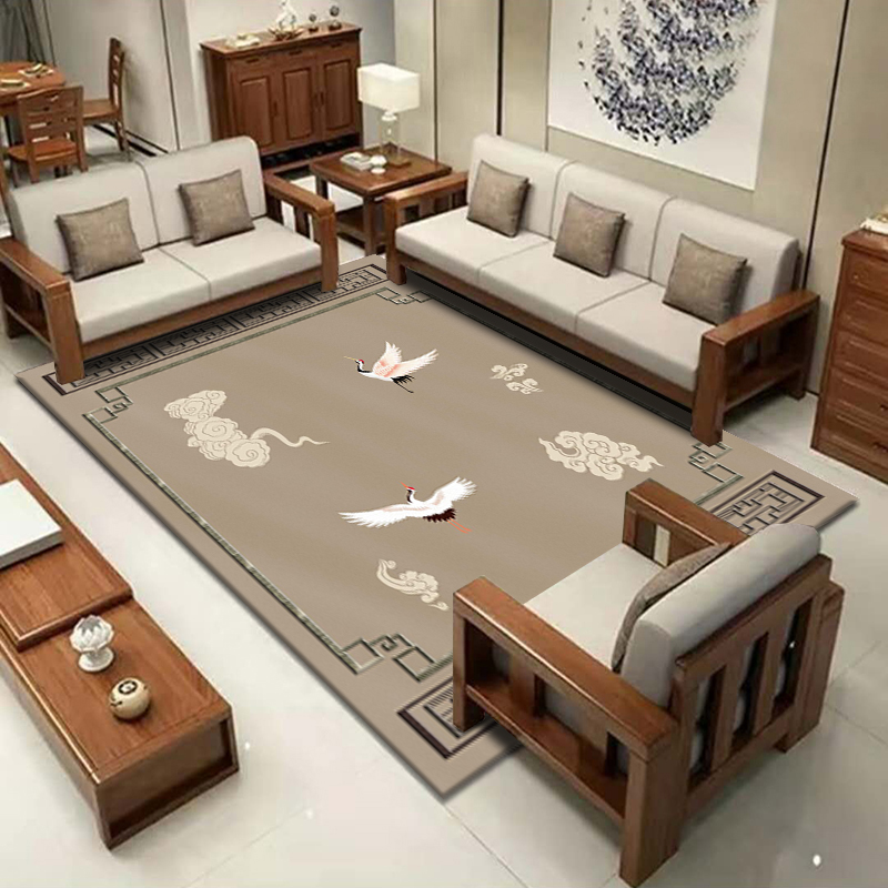 沙发地毯中式大气中国风地毯新中式客厅茶几毯禅意茶室书房沙发卧室