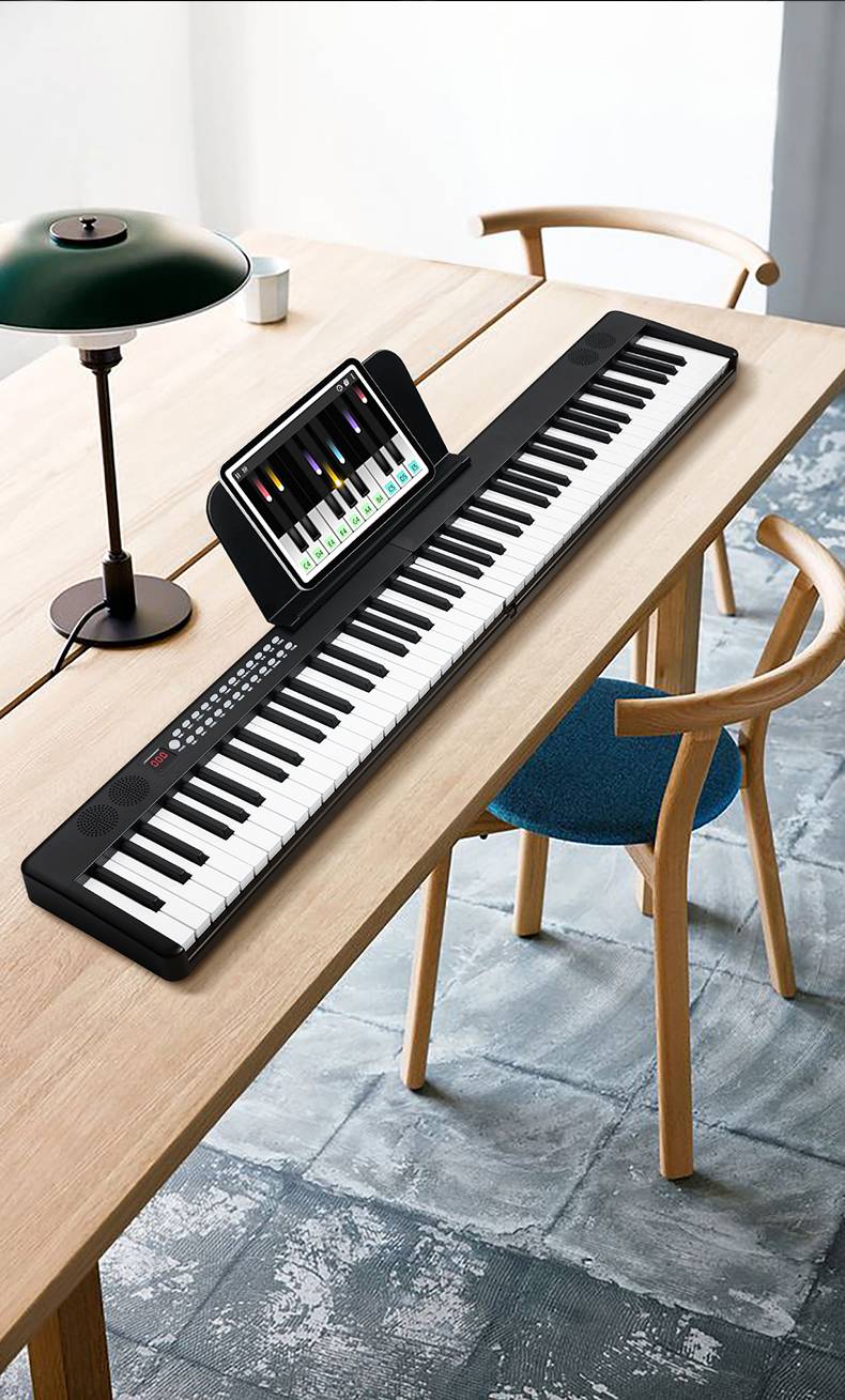 midi键盘可折叠 88键可折叠电子钢琴便携式初学者神器专业练习键盘