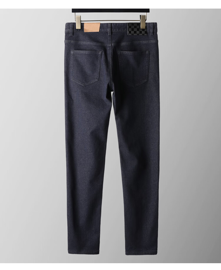 稻草人mexican保暖舒适磨毛牛仔裤男秋冬商务休闲柔软水洗时尚百搭